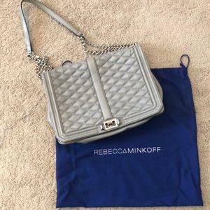 Rebecca Minkoff grey shoulder/crossbody purse